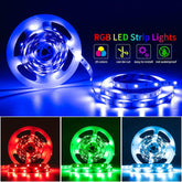 16FT RGB LED Strip Light Kit, 5050 SMD, 60 LEDs/M, Color Changing, Remote Control Included